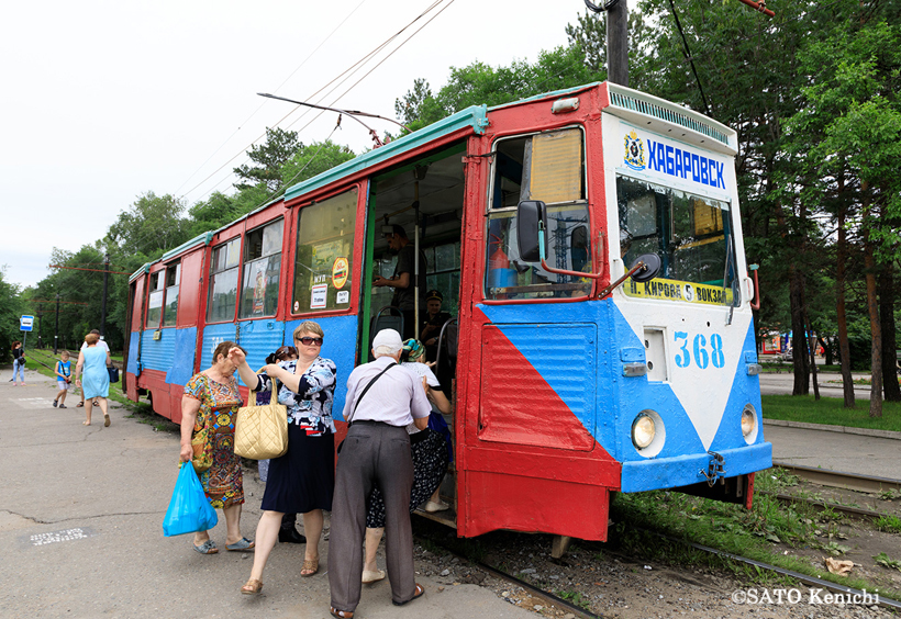 ハバロフスクの路面電車（Трамвай）