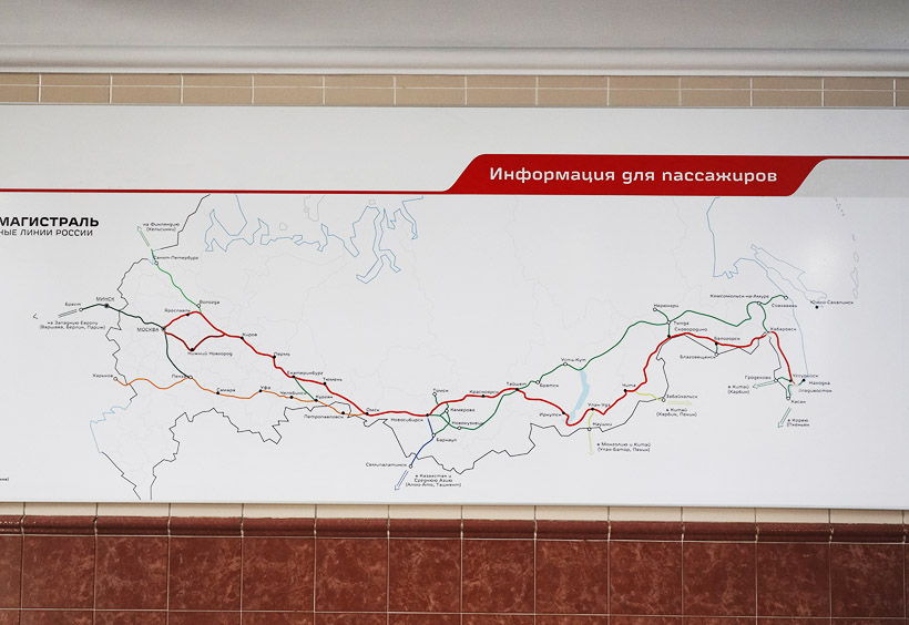 シベリア横断鉄道は全長9300kmと世界最長の鉄道です