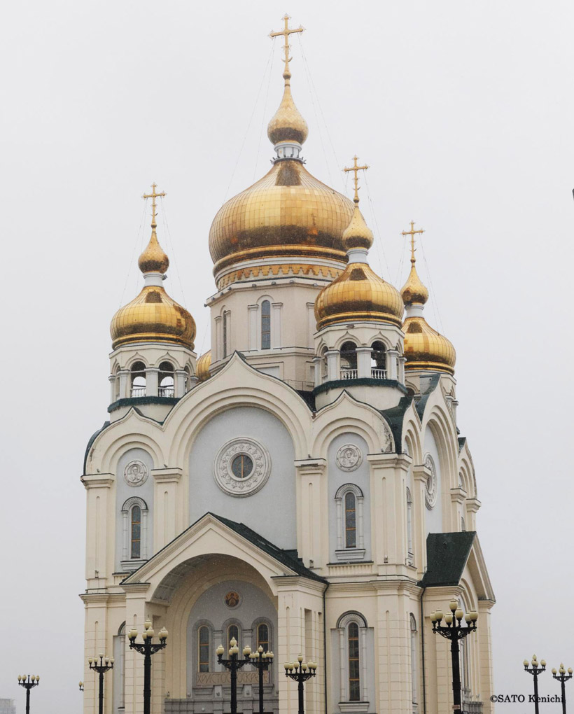 ハバロフスクのランドマークであるスパソ・プレオブラジェンスキー大聖堂